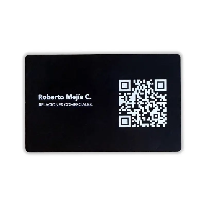 Tarjeta NFC Metalica con grabado laser